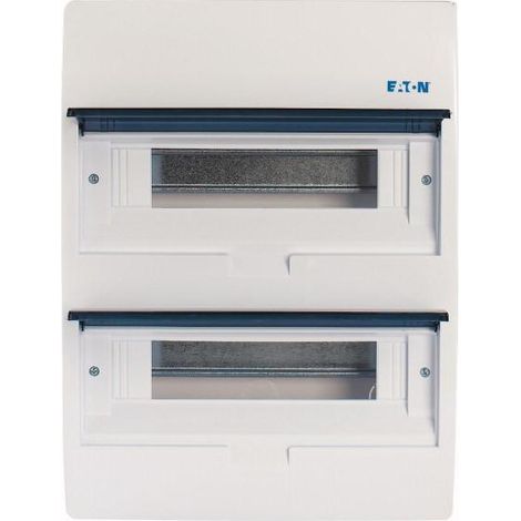 Coffret encastré IP40 2 rangées 24 mod porte transparente 000280356 EATON BC-U-2/24-ECO (1/3)