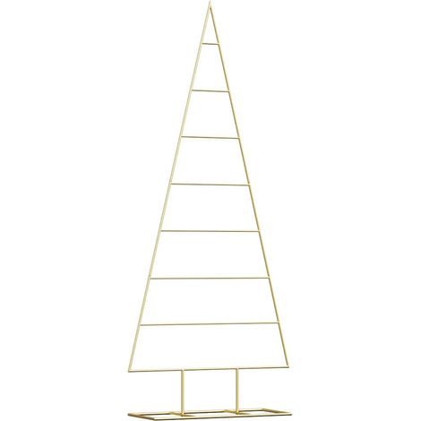 Arbre de Noël Sapin de Noël en métal Doré 150 cm Acier peint par poudre (1/5)
