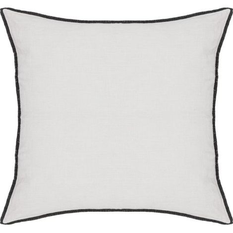 Coussin Déco "Linah" 45x45cm Blanc (1/2)