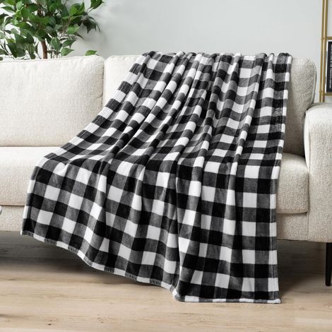 Plaid De Noël - 130 x 100 cm - Polyester - Pour Canapé Lit Camping Intérieur Extérieur - 1 Pièce (1/5)