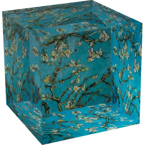 Presse-papiers Van Gogh Fleur de Printemps en verre