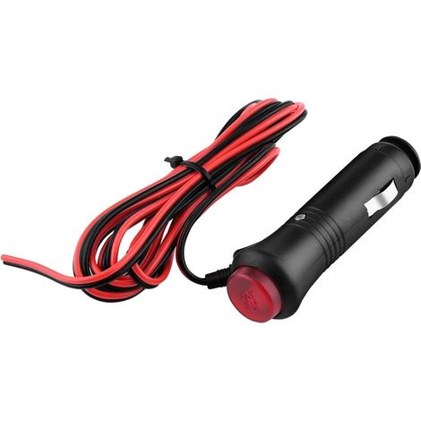 Prise Allume-Cigare de Voiture, 1.5 m mâle Allume-Cigare de Voiture Prise Adaptateur de Prise d'alimentation Interrupteur Interrupteur fusible 12 V 24 V avec fusible 10A (1/5)