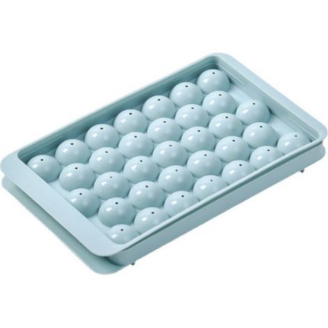 Bac à glaçons (lot de 2), récipient à glaçons avec couvercle, 33 glaçons (1/5)