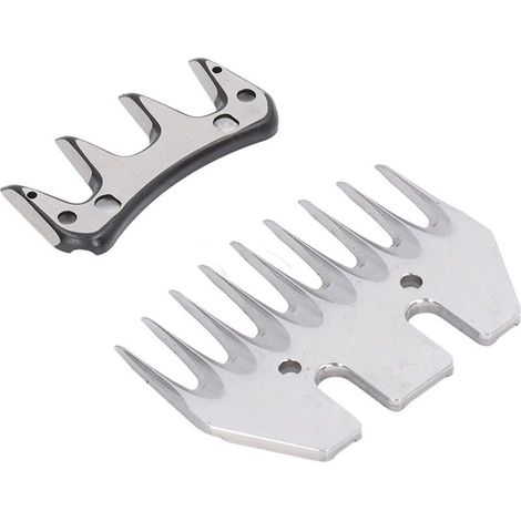 9 Dents Droite Lame De Cisaillement De Mouton Et Peignes Lames De Tondeuse De Chèvre De Remplacement Pour Ciseaux à Laine Électriques Cisaillement De Cisaillement De Poils d'Animaux (1/5)