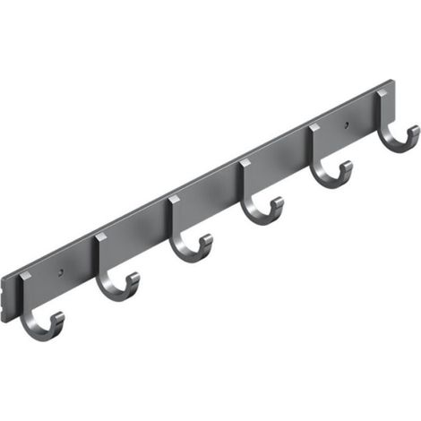 Crochets muraux, crochets à serviettes en aluminium robustes pour suspendre manteaux, chapeaux, clés, vêtements, crochets de placard, support mural pour cuisine, salle de bain, bureau (1/5)