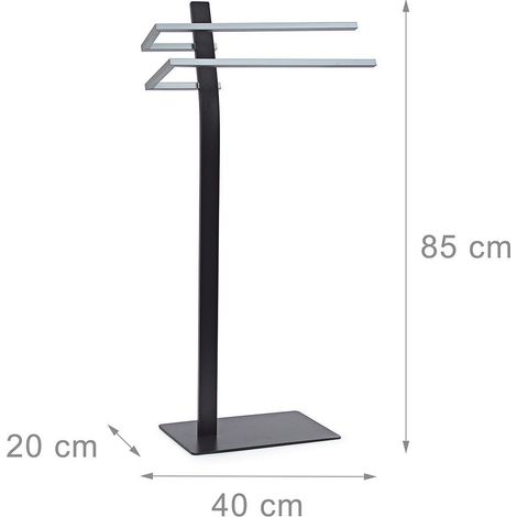 Toallero de baño universal de pie acero 85 cm 3213011