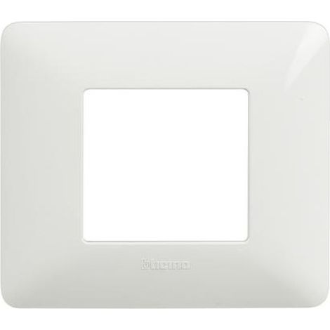 Placca 2 moduli  serie matix modello am4802bbn colore bianco (1/6)