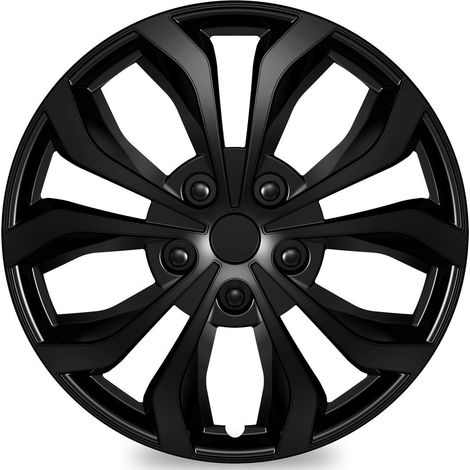 Radkappen 16 Zoll Schwarz 4er Set für Stahlfelgen, ABS+PC Kunststoff (1/5)