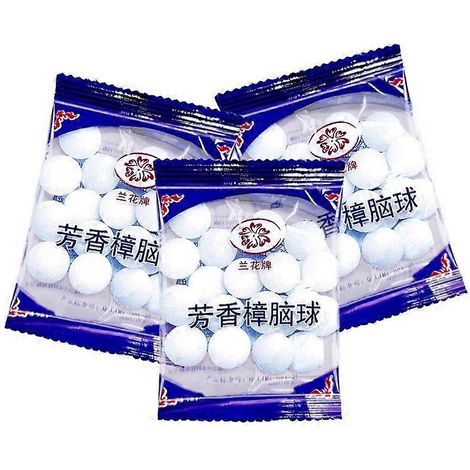 Boules de camphre naturel pour armoire, boules de camphre antimites, boules anti-insectes, prévention des moisissures et des insectes, répulsif anti-insectes, boules de camphre d'intérieur, 1 Pa (1/4)