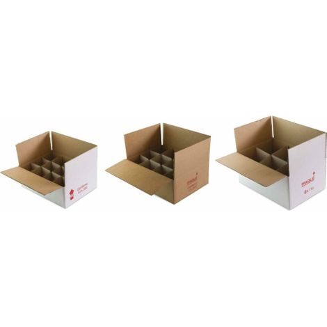 Scatola in cartone con alveare interno per 12 vasi da 250g