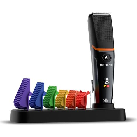 Tagliacapelli/barba KÜKEN con batteria di ricarica USB 6 livelli (1/2)
