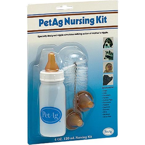 Nursing Kit 4 oz. 120 ml kit per l'allattamento artificiale di cuccioli di taglia media e grande