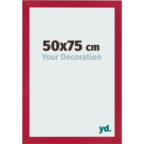 yd. - Cadre photo 50x75 - Rouge - MDF - Bologna (1/5)