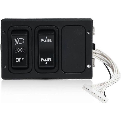 Barre lumineuse de travail LED tout-terrain 7 pouces 300 W, blanc + ambre, projecteur rond pour camion, 4x4, quad, SSV, SUV (1/5)