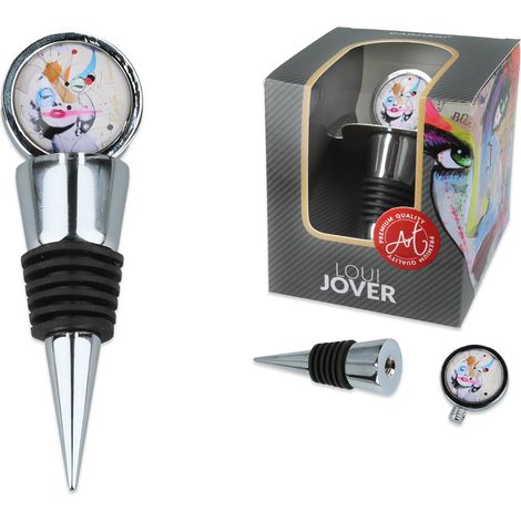 Tappo decorativo per vino Loujover, tappo per bottiglia in vetro con grafica artistica. (1/5)
