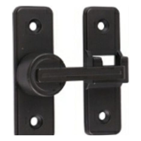 Lot de 4 verrous coulissants antirouille, à levier, capacité de charge de 100 kg, idéaux pour portes, armoires et valises. (1/4)