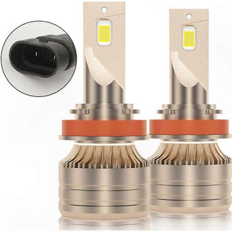 Set mit 2 LED-Lampen H4 H7 8000LM 6000K Kaltweiß Autoscheinwerfer H1 H11 9005 9006 HB3 HB2 9003 Wasserdichte Nebelscheinwerfer (1/5)