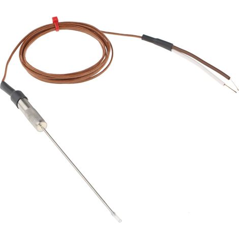 Thermocouple type T Ø 1.6mm, L 100mm, +250°C max à Câble ( Prix pour 1 ) (1/3)