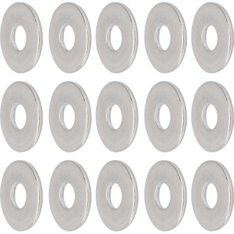 100 Rondelles plates inox 304, accessoires de fixation M8x24mm, rondelles élargies pour vis, quincaillerie robuste, lot de 100 pièces. (1/5)
