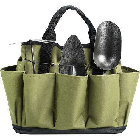Garden Tool Bag with 8 Pockets, Duty 600D Oxford (1/4)