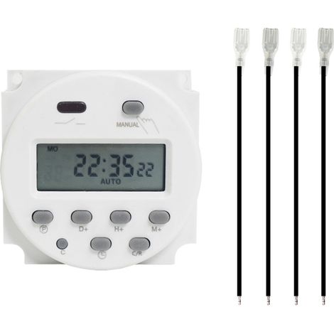Relais Temporisé Cyclique Cn101a - 12v 24v 220v Ac - écran Lcd Programmable - Pour Automatisation Industrielle Et Domestique - 1 Pièce (1/5)