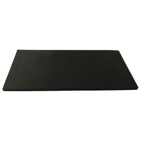 Plaque en caoutchouc alvéolaire largeur 1 m longueur 10m épaisseur 3mm EPDM noir ITES (Par 10)