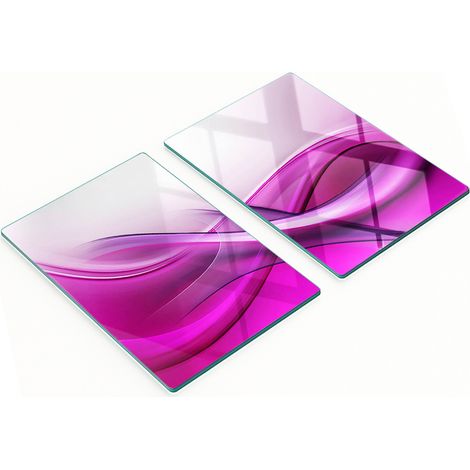 Multifunktionale Küchen-Dekorationsplatten aus gehärtetem Glas, Wellenmuster, 2 x 40 x 52 cm (1/5)