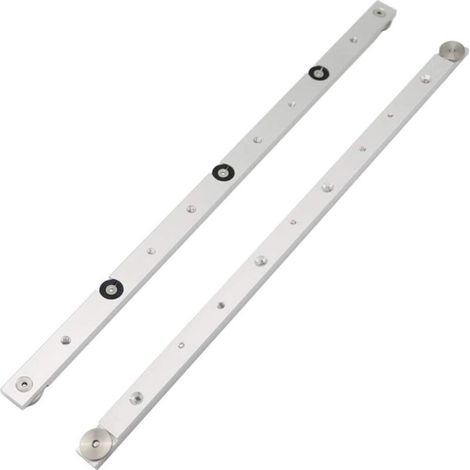 RHG Barre à Onglets en Aluminium, Outil de Serrage pour Scie à Table, 450 mm