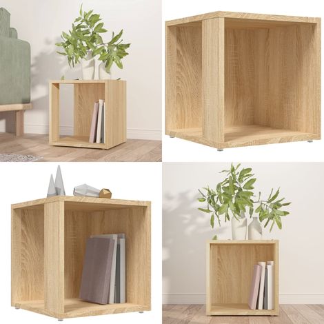 Table d'appoint Chêne sonoma 33x33x34,5 cm Aggloméré - Table Basse - Table D'appoint - Meubles De Salon - Mobilier Rustique - Étagère Murale - Home & Living (1/5)
