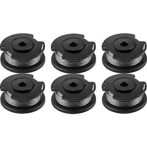 Lot de 6 bobines et fils de rechange F016800569 pour coupe-bordures Bosch EasyGrassCut 23, 26, 18, 18-230, 18-260 et 18-26 (1/5)