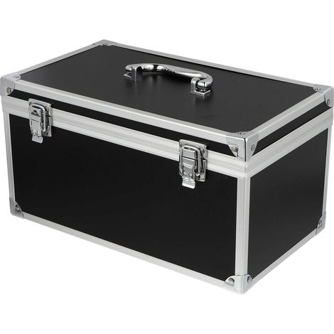 Mallette à Outils en Aluminium Mallette de Transport avec Mousse Rembourrée Boîte à Outils de Rangement Verrouillable Mallette de Transport Portable pour Instruments de Mesure (1/5)