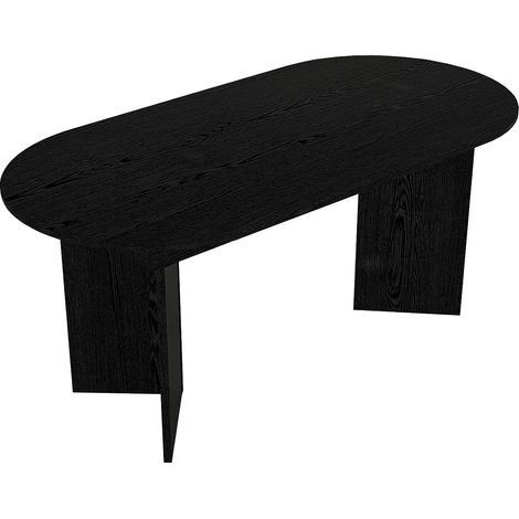 Table à manger extensible 6 à 10 personnes - Noir - TOPANIA (1/5)