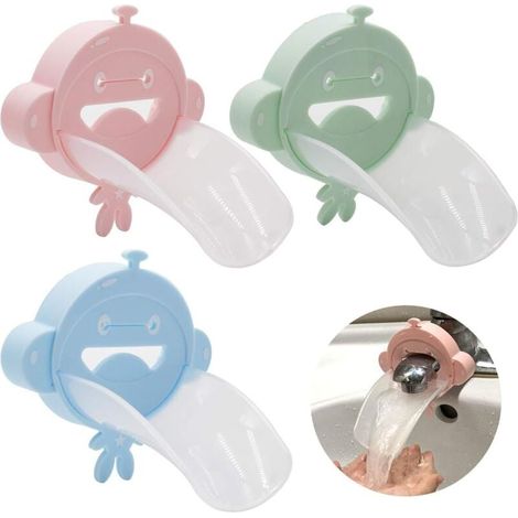 Ulisem 3Pcs Kinder Wasserhahn Extender Waschbecken Griff Extender für Kinder Baby Hand (1/4)