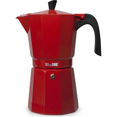 IBILI Moka express Bahia rossa, 3 tazze, 150 ml, alluminio (1/2)