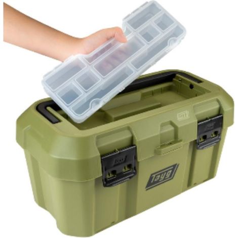 tayg caja herramientas plastico verde nº46 499x279x254 mm 146039