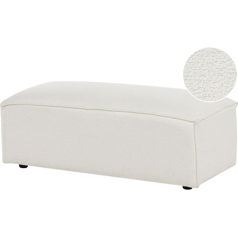 Ottoman HELLNAR Boucle Off-White (1/5)