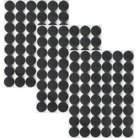 144 pièces de pieds de meubles, protections pour pieds de chaise de 15 mm, patins pour pieds de chaise de 5 mm (noirs, 15 mm) (1/5)
