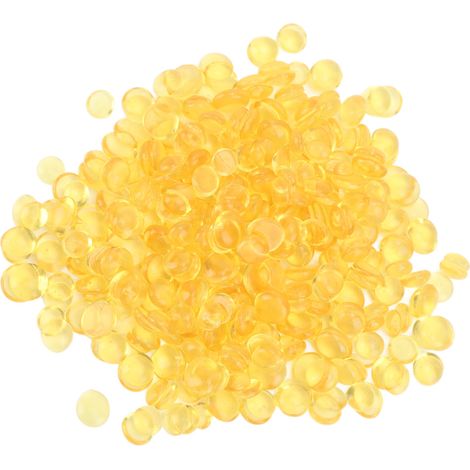 Granulés de kératine transparents jaunâtres, perles à coller pour extension de cheveux et ongles, 500g, pointes de fusion (1/5)
