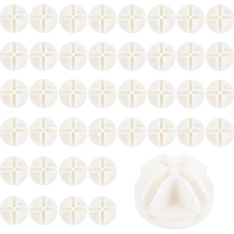 Connecteurs en Plastique Cube de Rangement, 40pcs Connecteurs de Cube en Plastique, Connecteurs en Armoire Modulable, pour Systèmes D'étagères Armoires Modulaires, étagères Cubiques, Blanc (1/5)