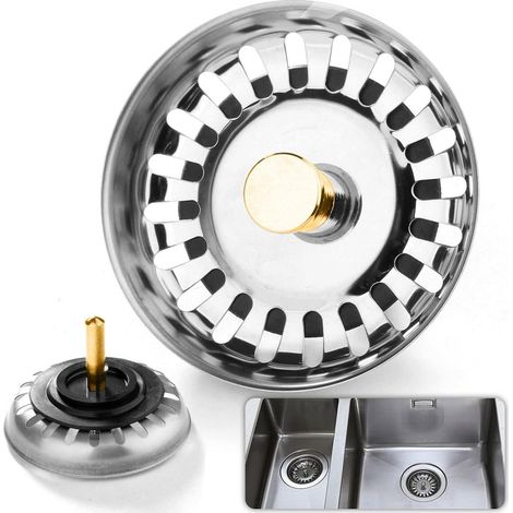Tappo per lavabo e lavandino con filtro, filtro per scarico bagno TG81645 (1/5)