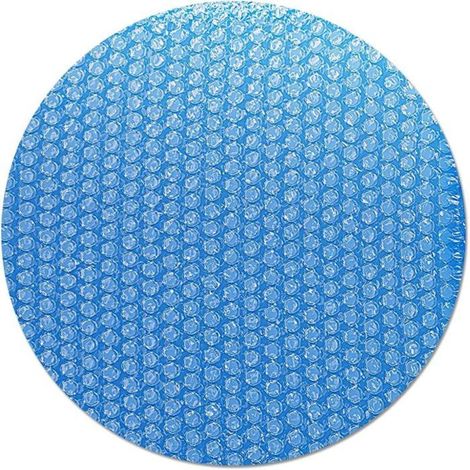 Bâche à bulle piscine ronde/rectangulaire, hivernage été chauffante, protection solaire jacuzzi étang, imperméable, Ø152 cm (1/5)