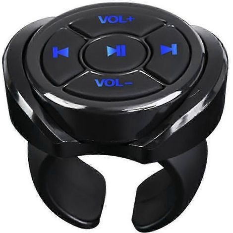 Control remoto con botón multimedia Bluetooth compatible con volantes de coche, moto y bicicleta: reproducción de música inalámbrica. (1/5)