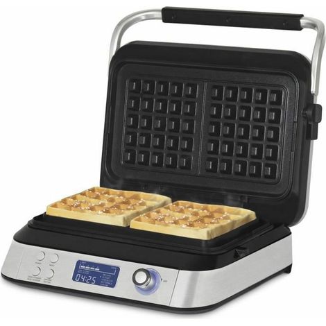 HKoenig Gofrera programable, pantalla LCD, 5 Programas, 7 niveles de dorado, 1600W - Ref. GFX800