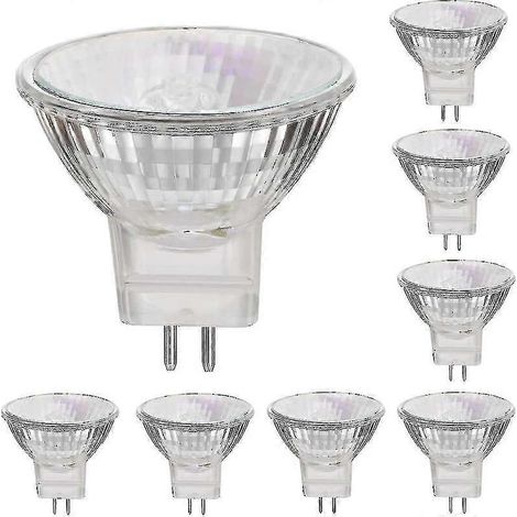 Spots halogènes GU4 à intensité variable 12 V 35 W (paquet de 8) (1/5)