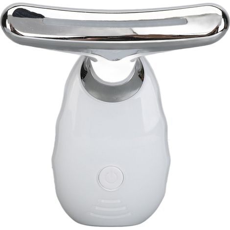 Appareil de massage liftant pour le visage et le cou avec lumières colorées, microcourant et vibrations pour raffermir la peau du cou (1/5)
