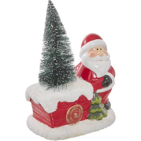 Babbo natale decorativo in resina, altezza 13 cm - Feeric lights & christmas
