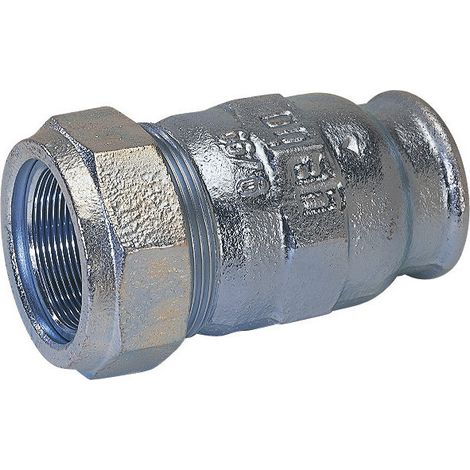 Gebo Verschraubung Temperguss-Verbinder ½'' x ½'' IG verzinkt für Stahlrohre 01.150.01.01