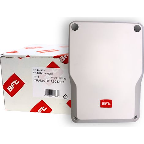 BFT – Panneau de commande 24V pour portails battants – Alimentation 230V monophasé – Programmation simplifiée – Système anti-écrasement D-Track (1/3)