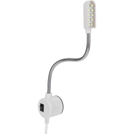 10-Chip-LED-Nählampe, verstellbarer Arm, Werkstattleuchte für Drehbänke, EU-Stecker 110–250 V (1/5)
