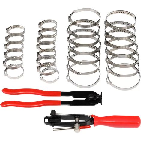 Kit De Pinces À Bagues De Joint - 2 Pinces À Bagues + 30 Bagues En Acier Inoxydable - Pour Rotules De Direction Et Boîtes De Vitesses - 32 Pièces (1/5)